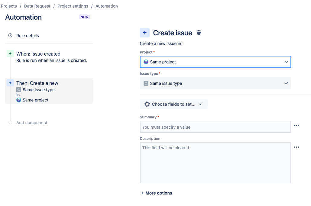 How to create an Issue(Jira Software) when a Servi...