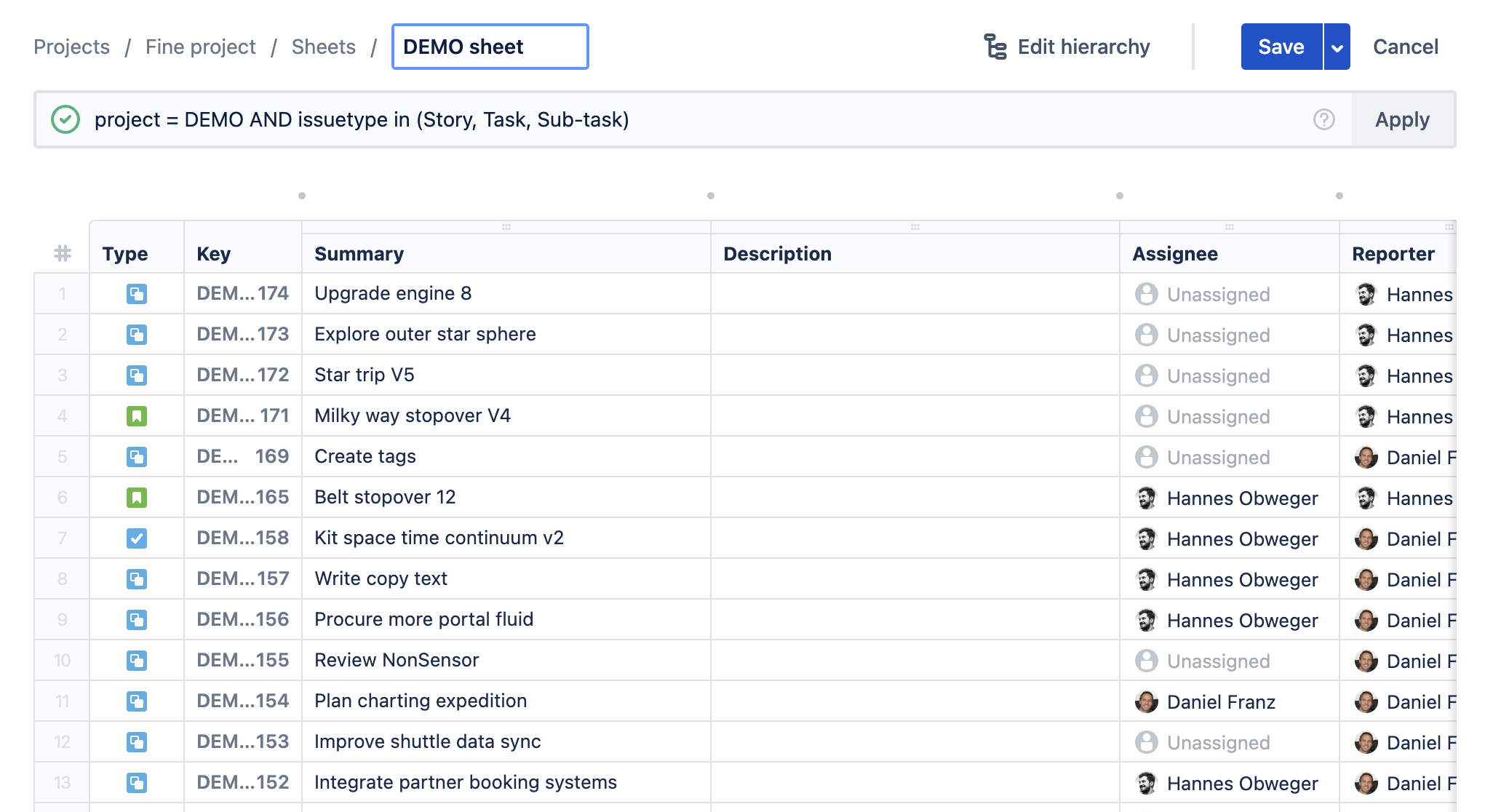Export Stories along with Subtasks to CSV