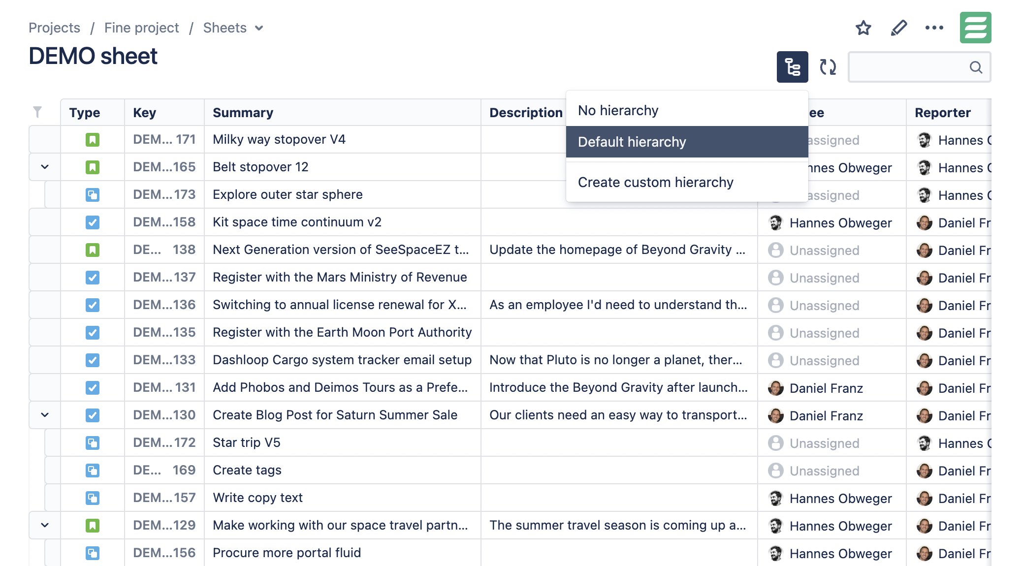 Export Stories along with Subtasks to CSV
