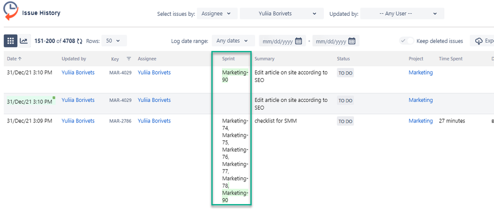 how to get issue history for sprint.png