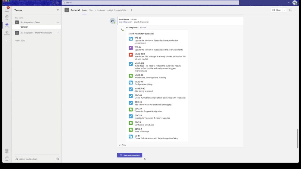 Solved Bug with Microsoft Teams Jira Plugin