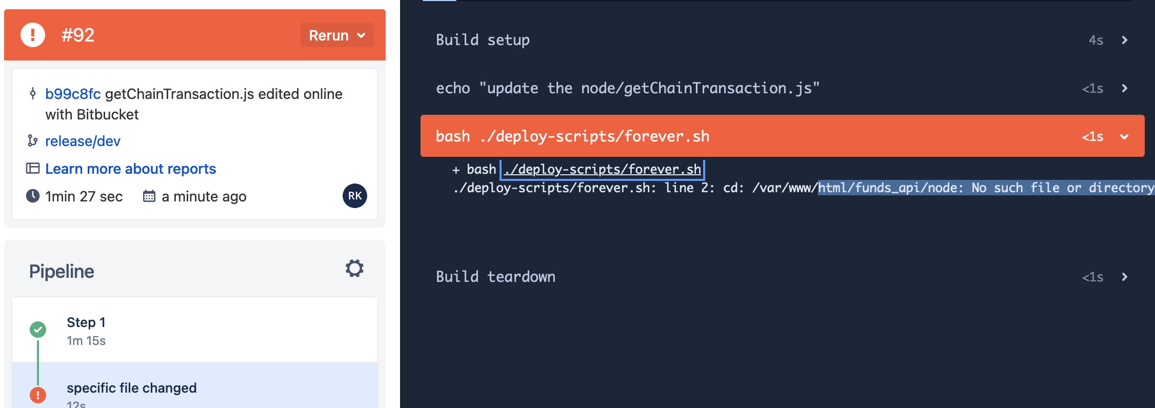 Unable To Run Forever Sh Bashscript On The Serve