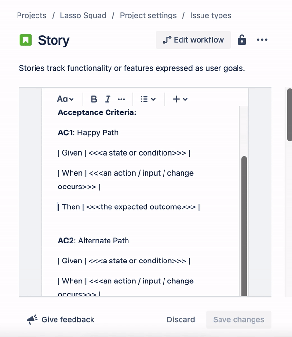 How can I add a table to the default description o...