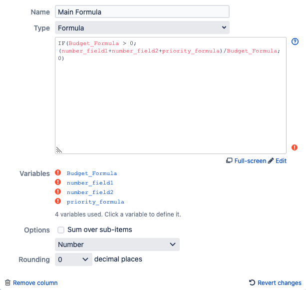 Solved Jira Structure Formula Calculate With Variable