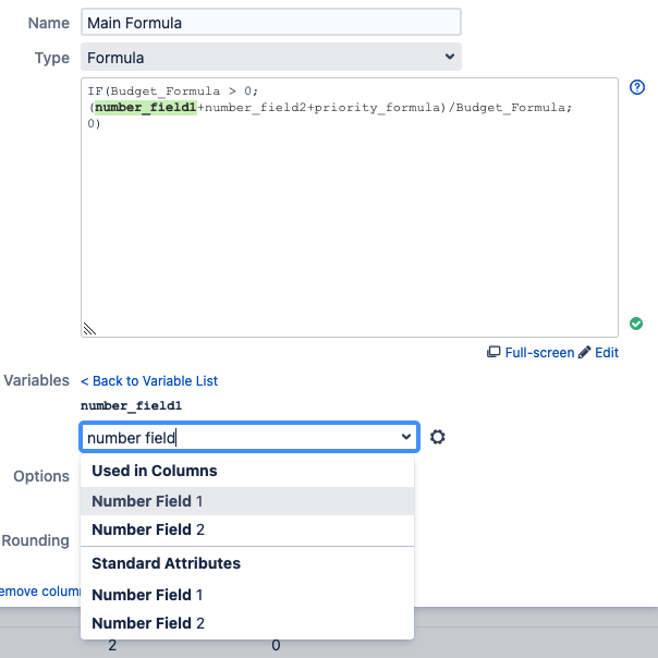 Solved: JIRA structure Formula - Calculate with variable