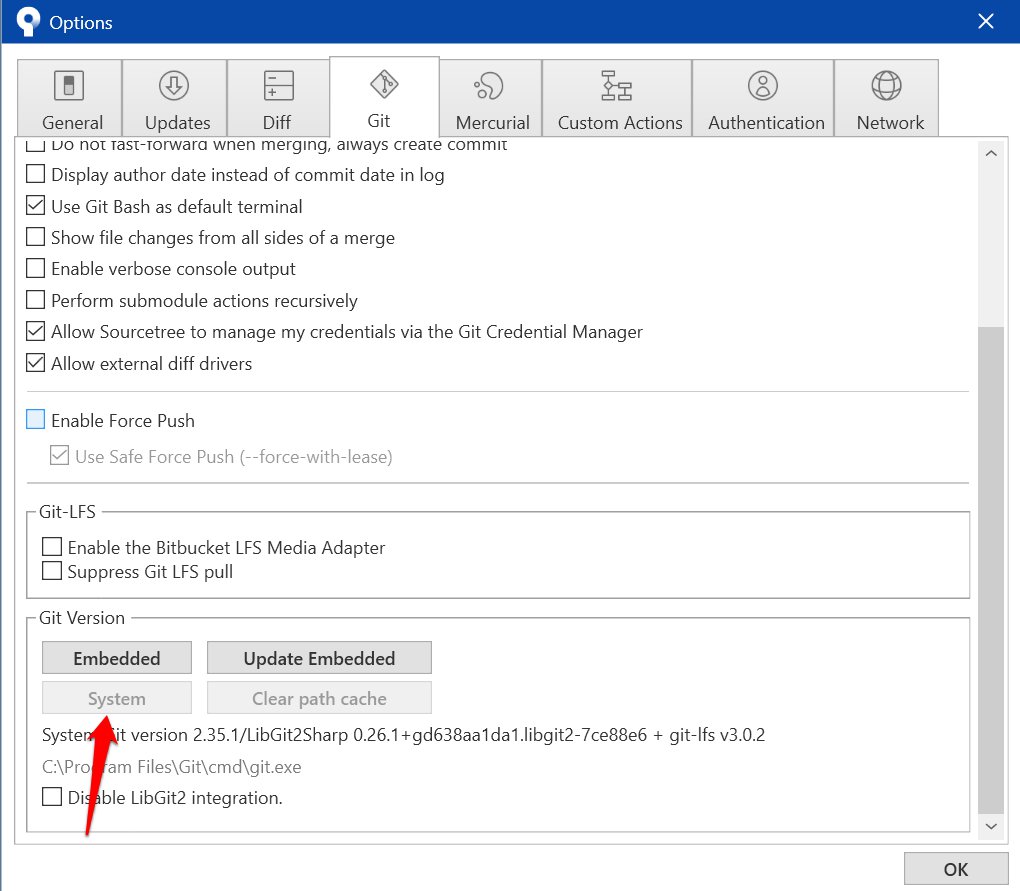 Unable to commit using App Password in SourceTree