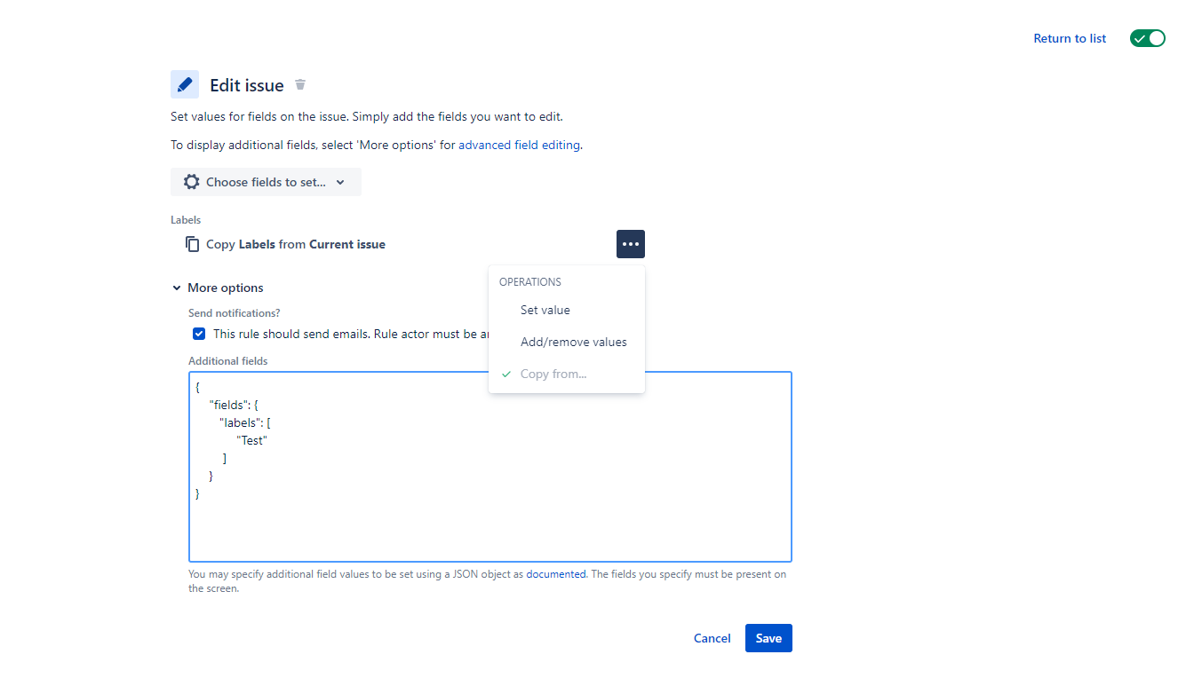 Solved: How do I use a radio option custom field selection...