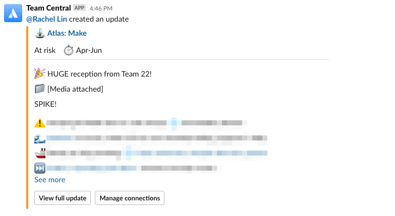 How to connect your Atlas project to a Slack channel