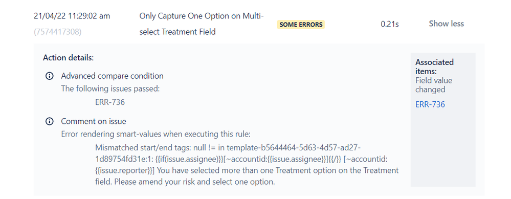 Need Contains only option for multi-select fields in Rules