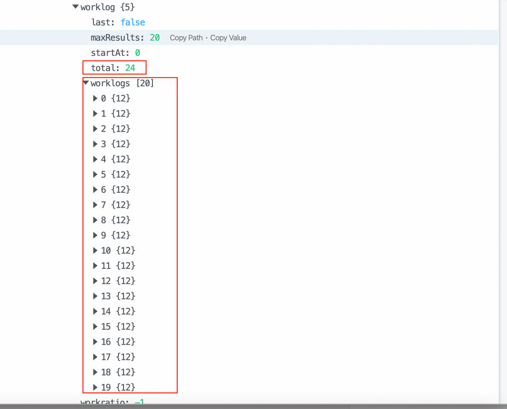 Worklog automation rule returning only first 20 en