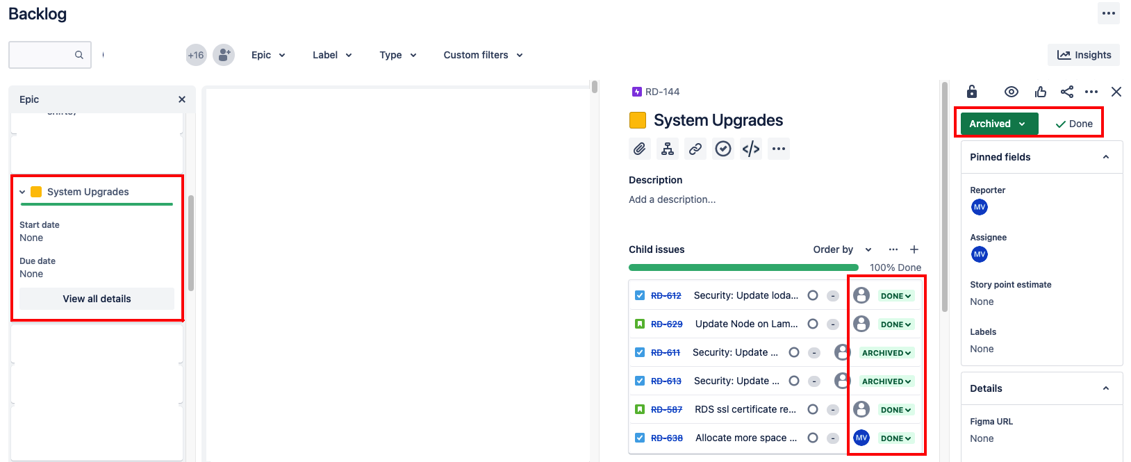 Solved How can I remove Epics from my Backlog filter?