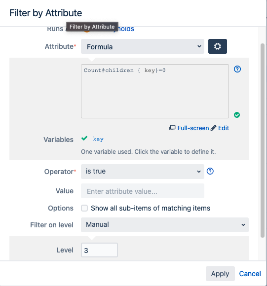 Solved Filter Structure by values in a Formula column