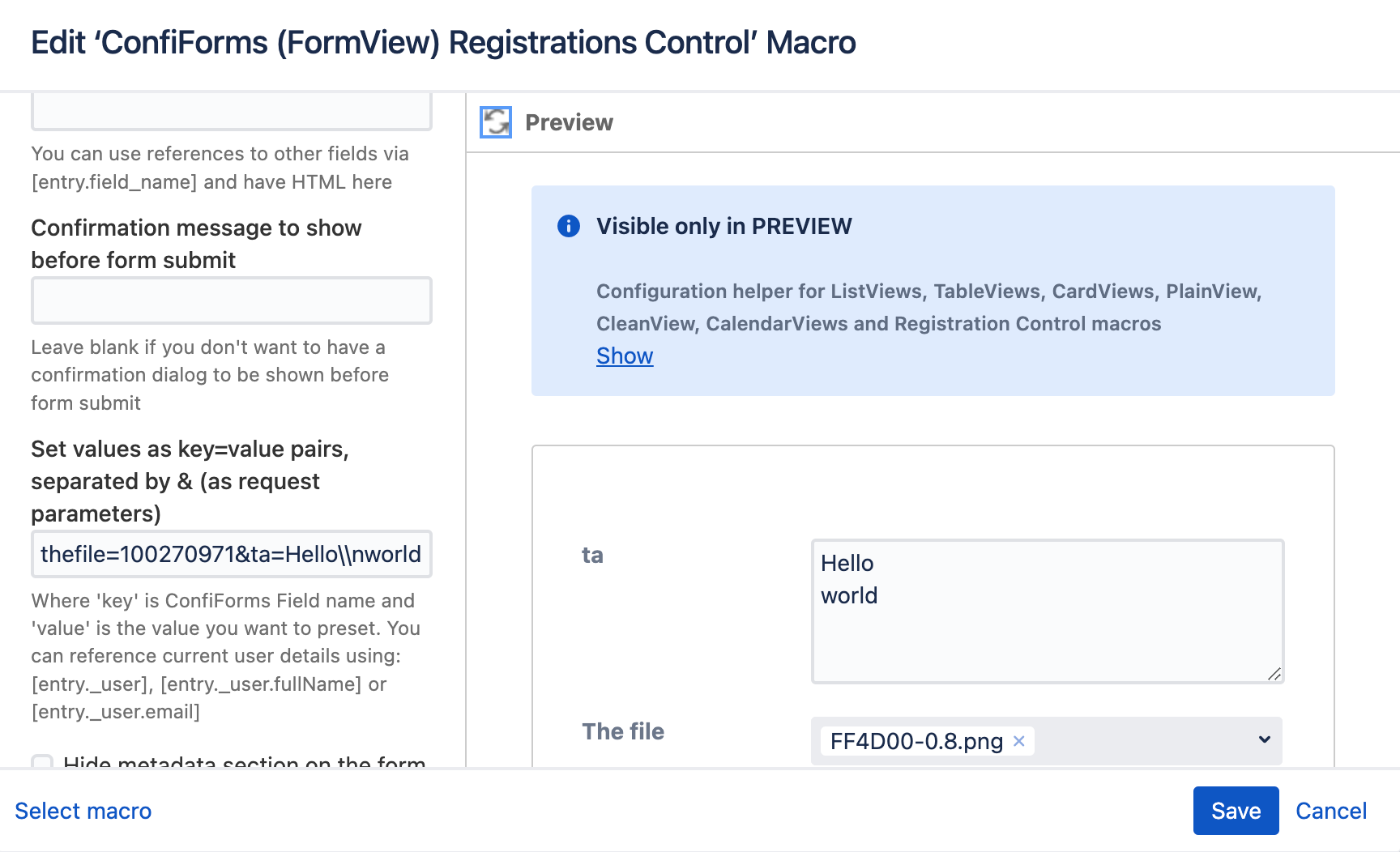 Send an Email from Confluence Form
