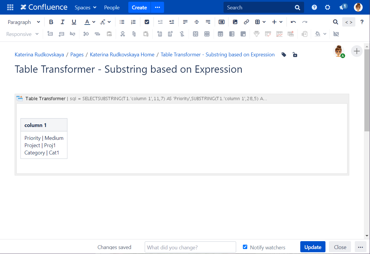 Solved Table Transformer Substring based on Expression