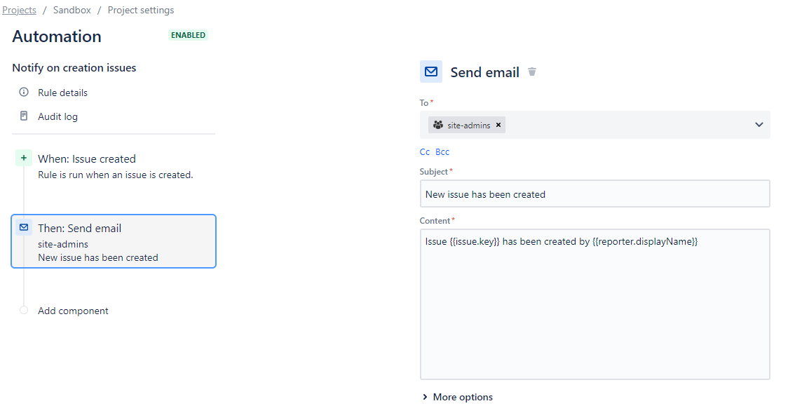 Solved Jira Automation to Send Email