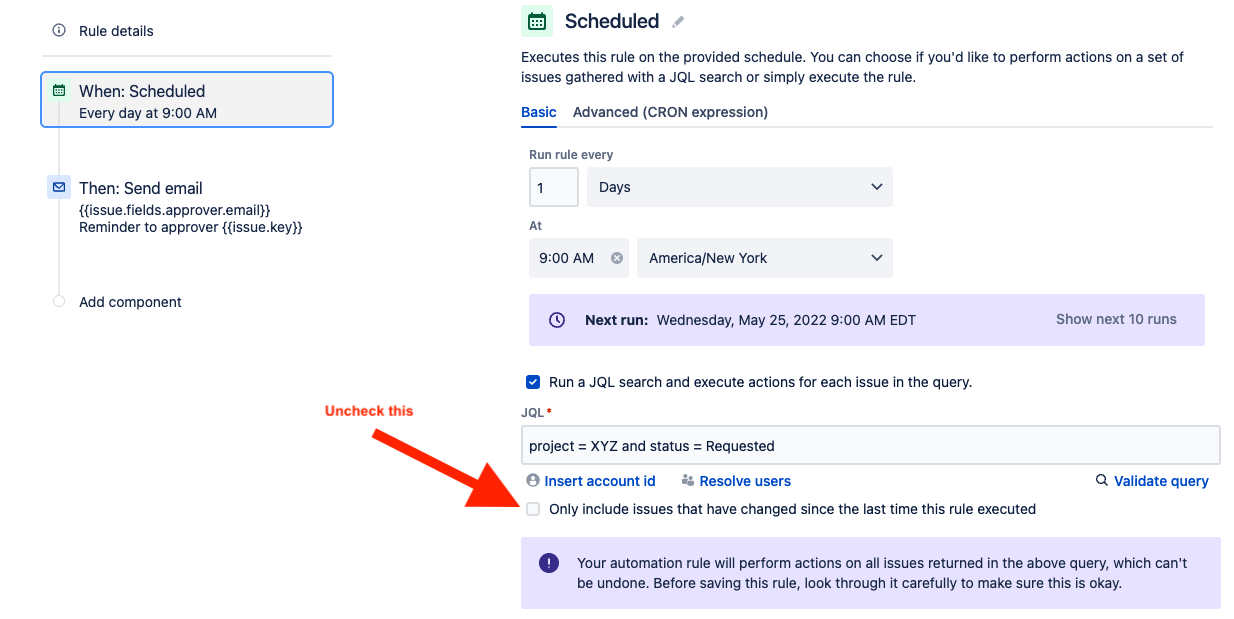 Solved Send regular reminders to an Approver