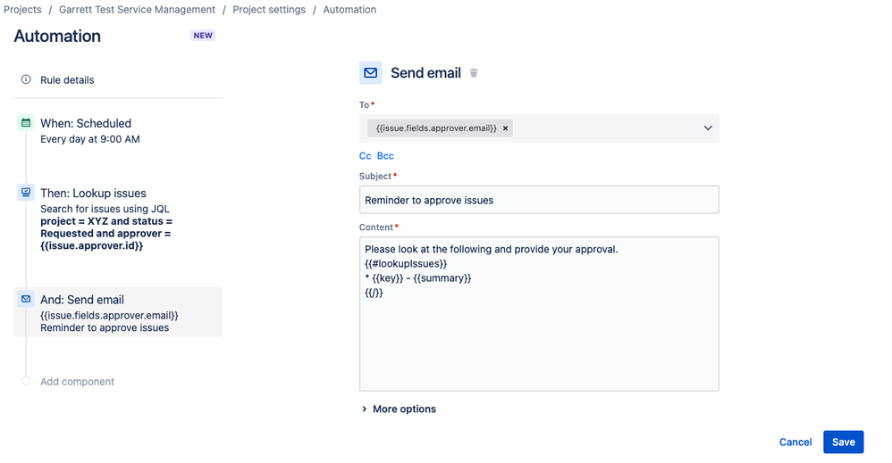Solved Send regular reminders to an Approver