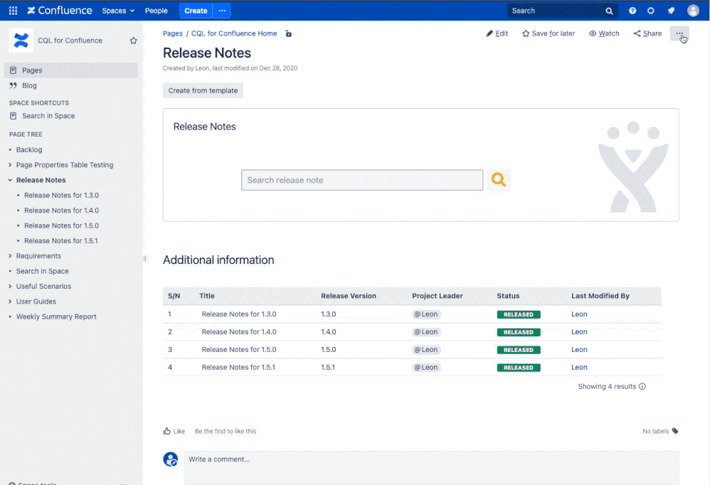 Solved How to search in child pages from parent page