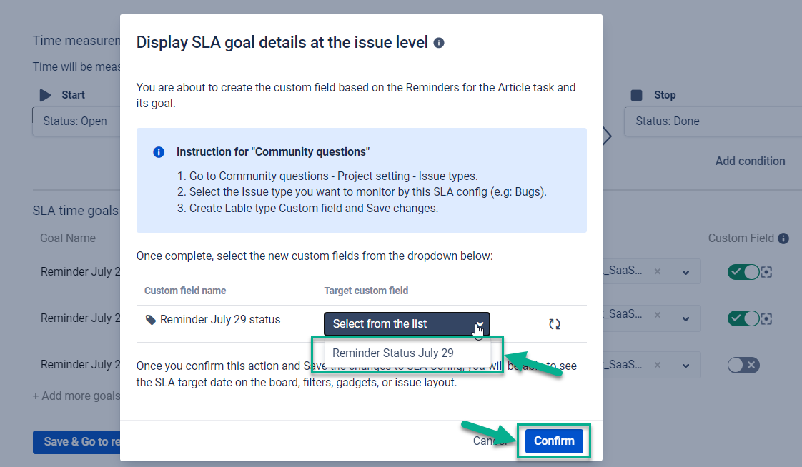 Set a reminder email for due date is coming