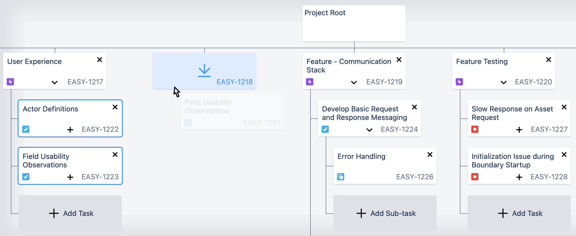 Create a work breakdown that syncs with JIRA and c...