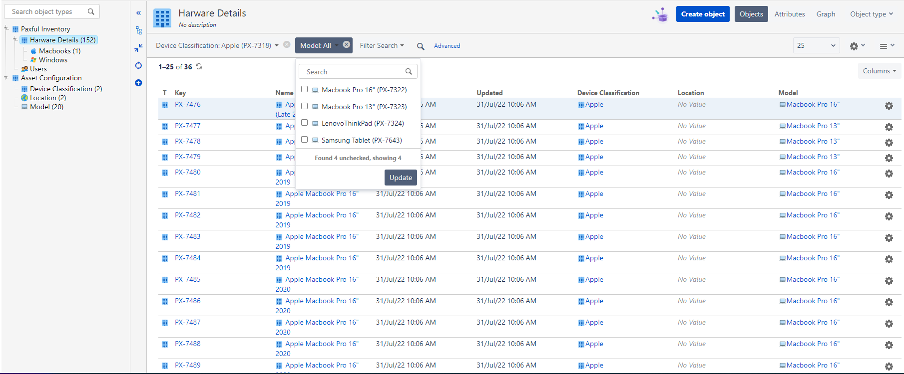 Filter in Jira Insight