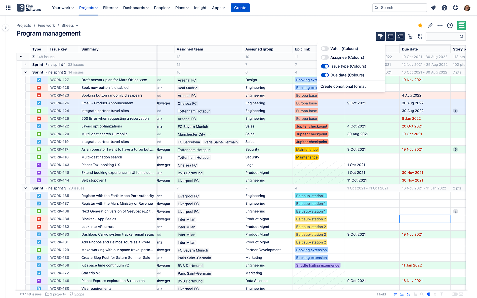 Introducing conditional formatting in JXL Make y Atlassian