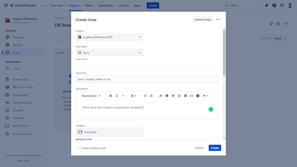 A Guide to Creating Tables in Jira Atlassian Community