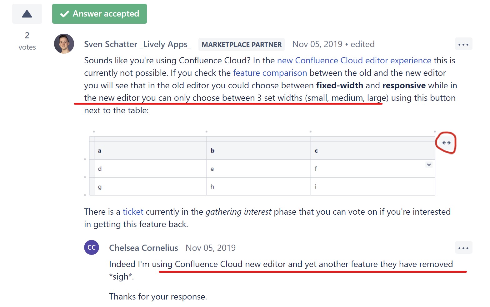 How to change width of last table column?