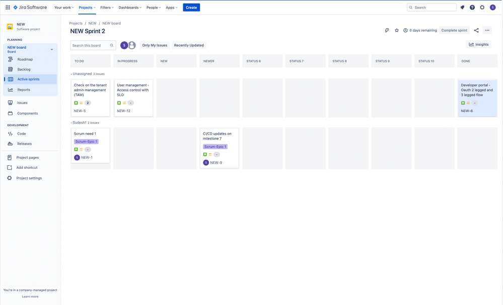 An update on horizontal view on boards
