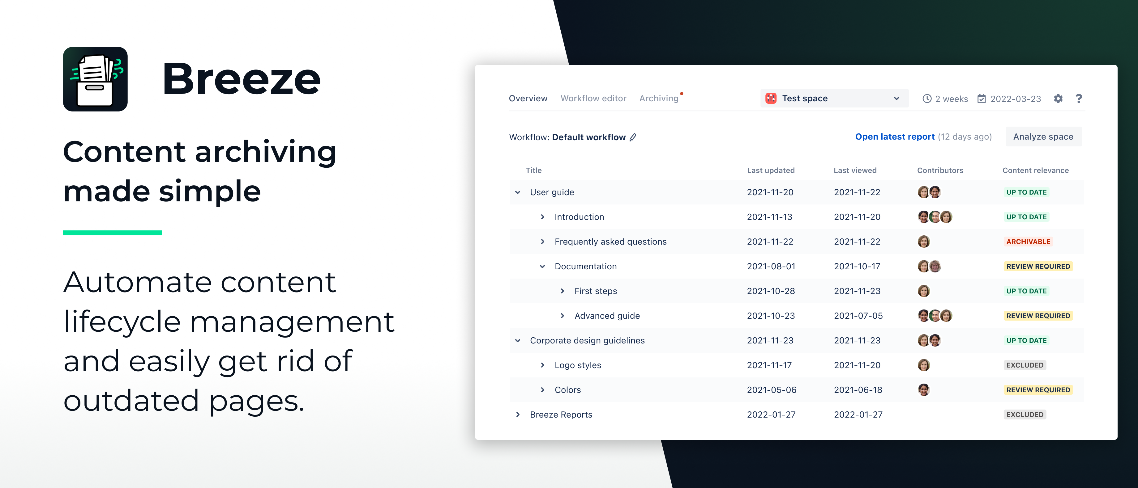 How to archive outdated pages in Confluence Cloud