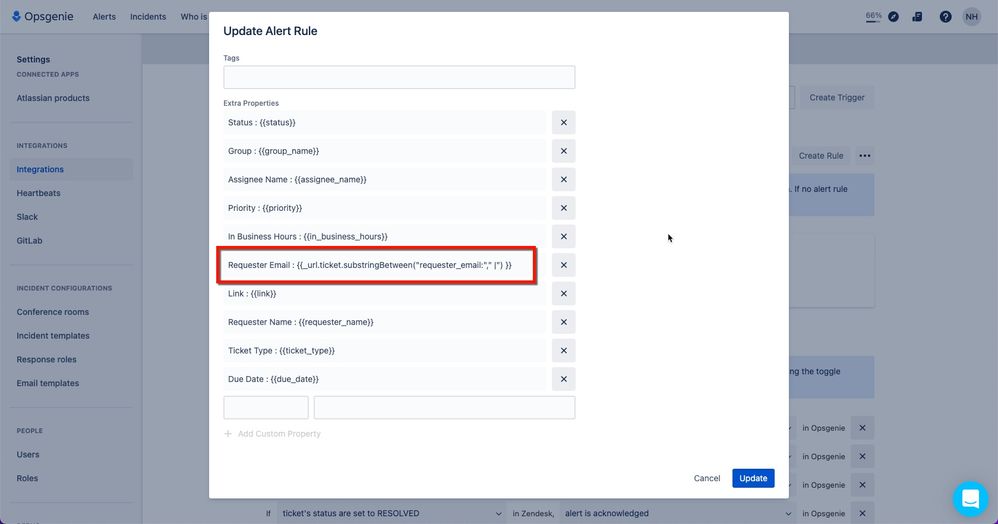 How to Extract Custom Fields and Data into an Alert
