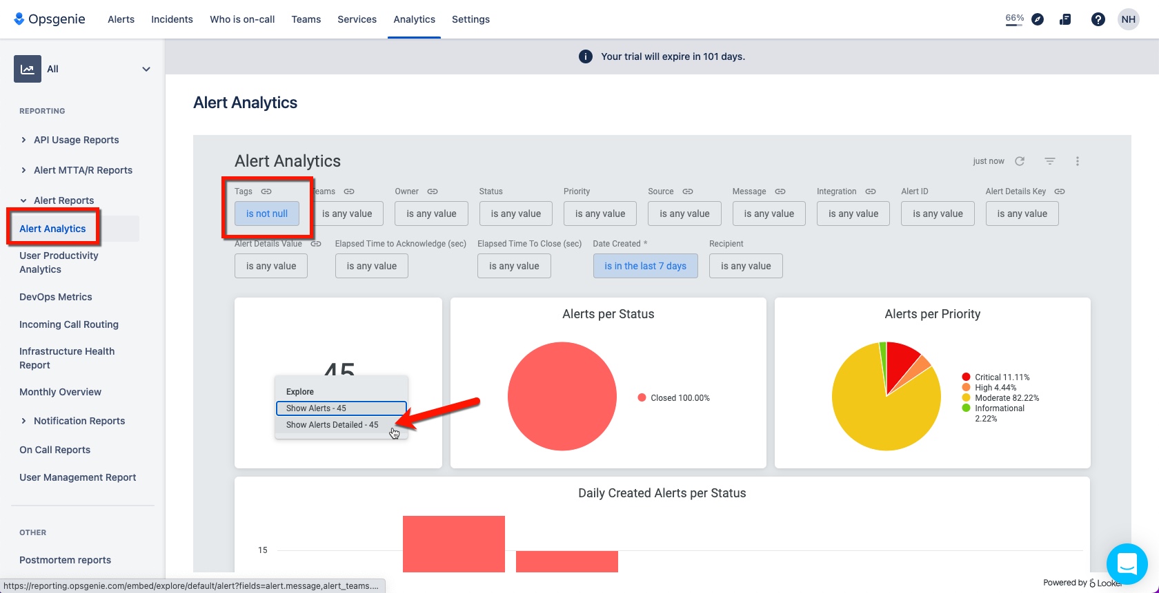 Is there a way to see a list of all the "tags" use...