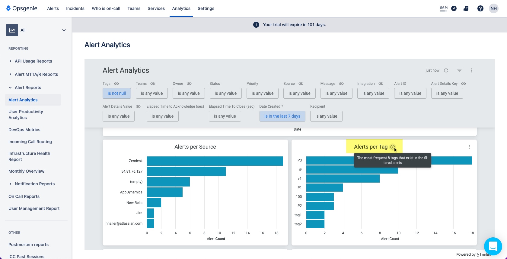 Is there a way to see a list of all the "tags" use...