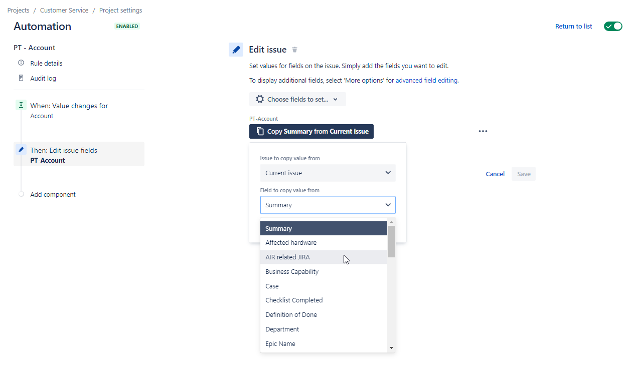 Solved: Creating automation: Using Field Value Changed to ...