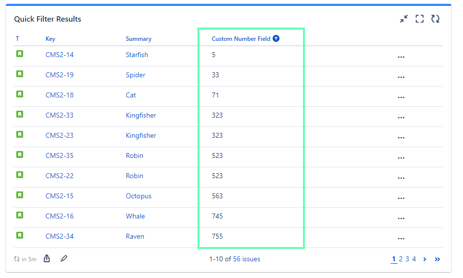 How can I show a custom number field on a Dashboar...