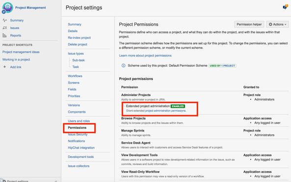 Solved How To Enable Extended Project Administration In T