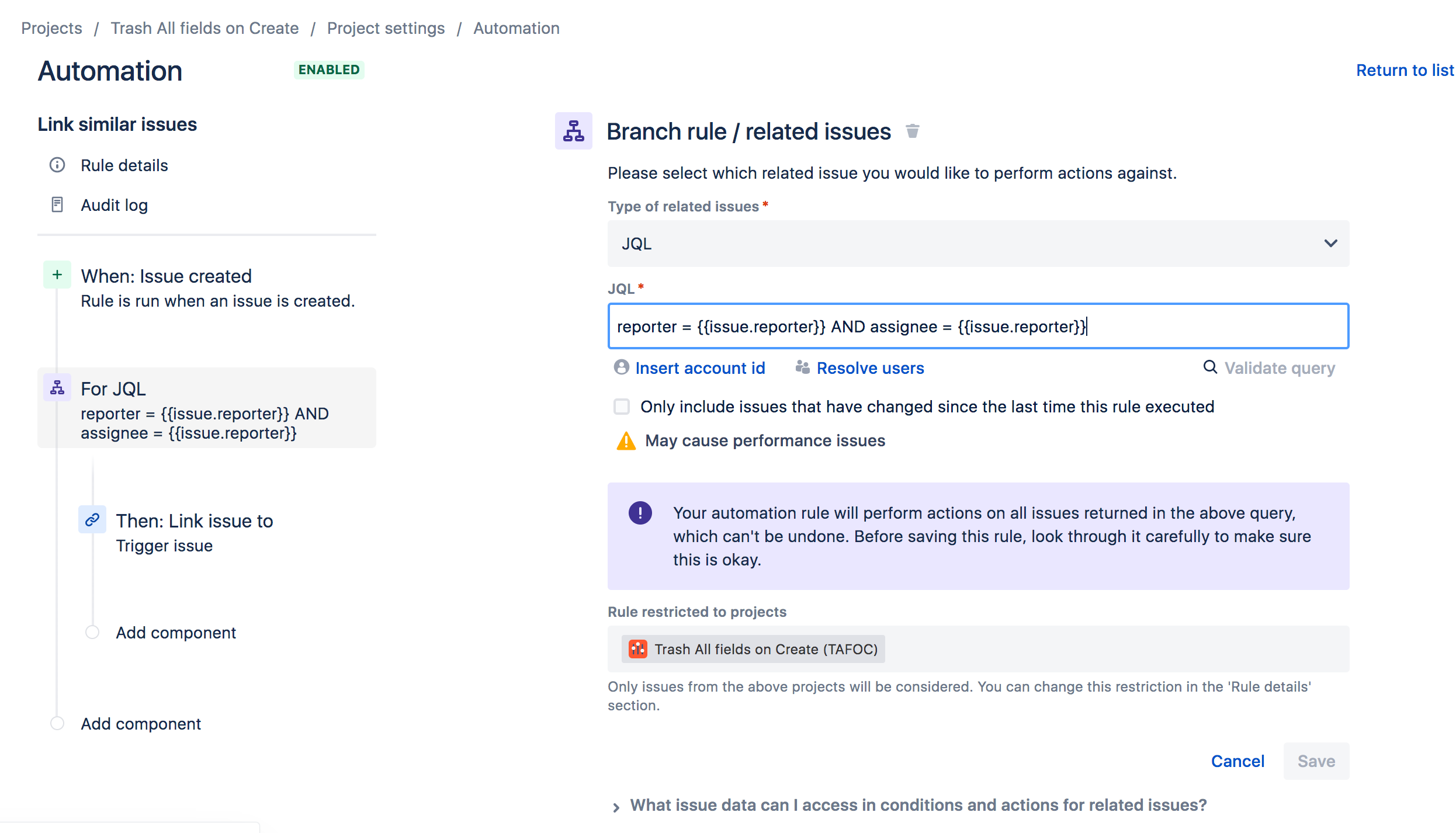 Customer portal ticket options