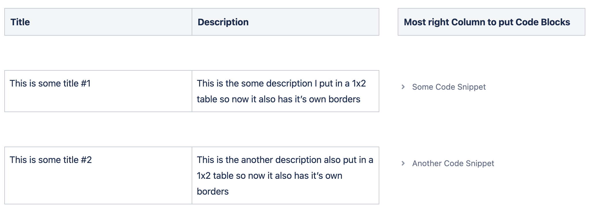 How to add a code block to an expand element withi...