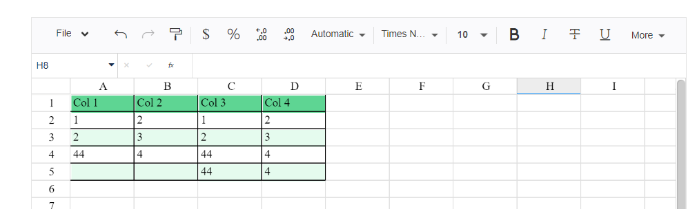 Add a setting to automatically alternate row color