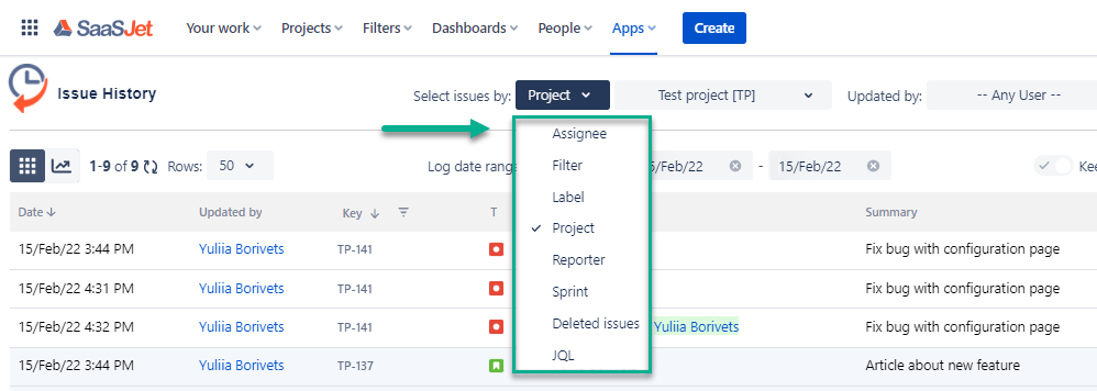 issue history report in jira.png