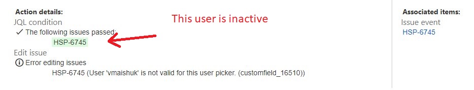 Solved: JIRA Automation Fails Multi User Picker If One Of ...