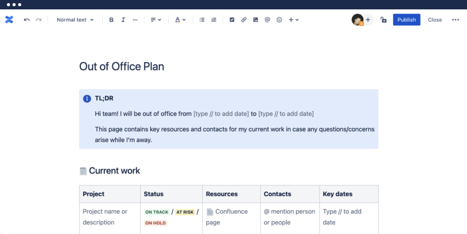 10 New Confluence templates 10 New Confluence templates