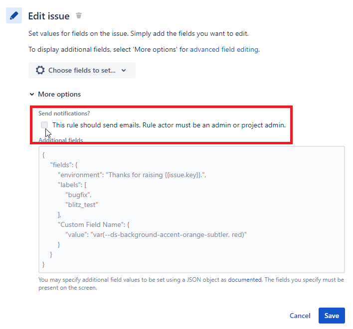 Changing comment visibility without triggering em...