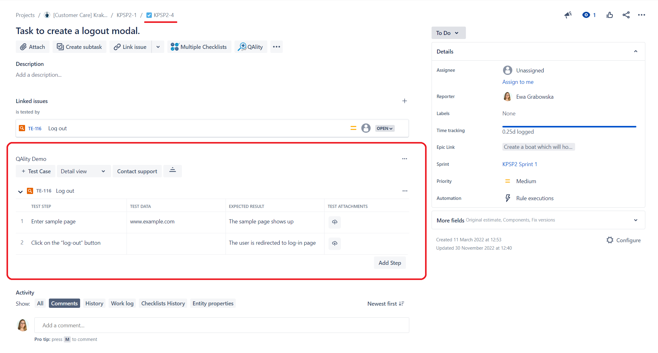 Do Atlassian have any tool for Test Case Managemen...
