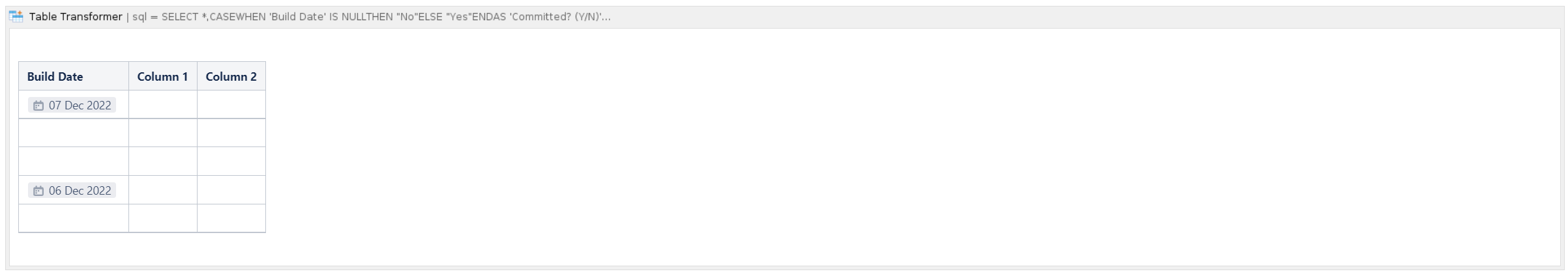 Return a value of Yes or No, depending on if a cel...