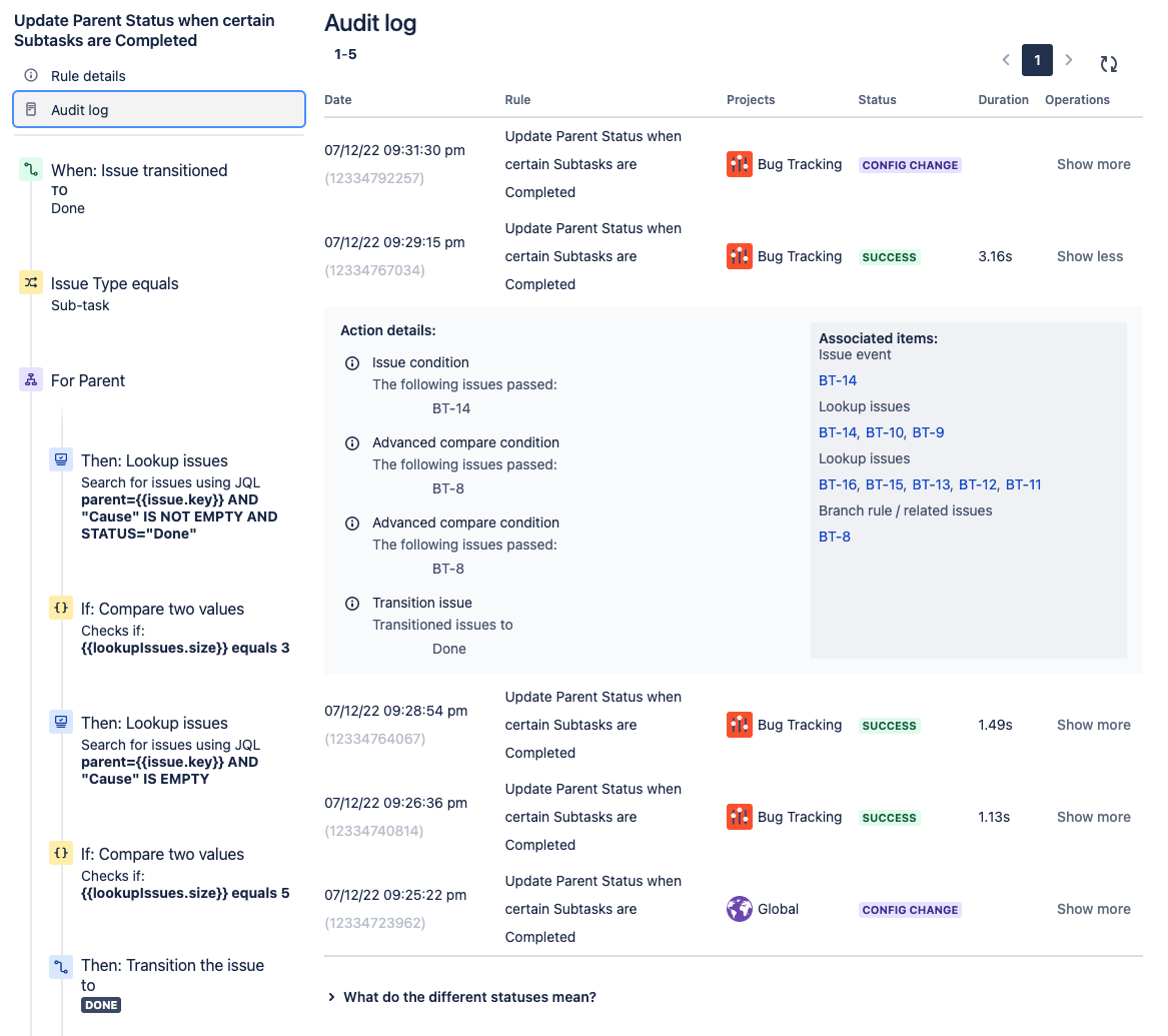 change parent if all subtasks (with separate issue...