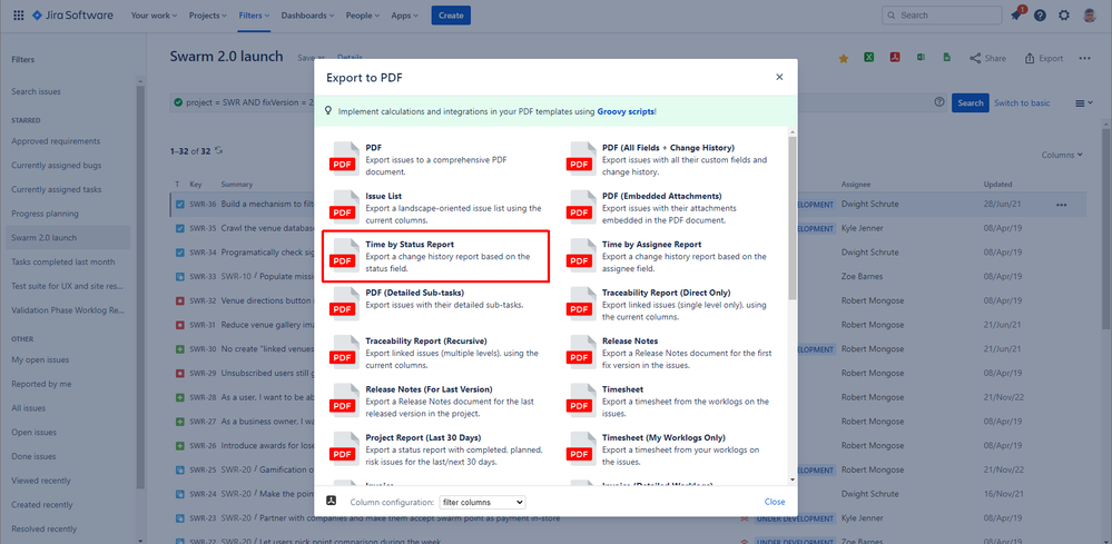 jira-time-in-status-pdf-report-export.png