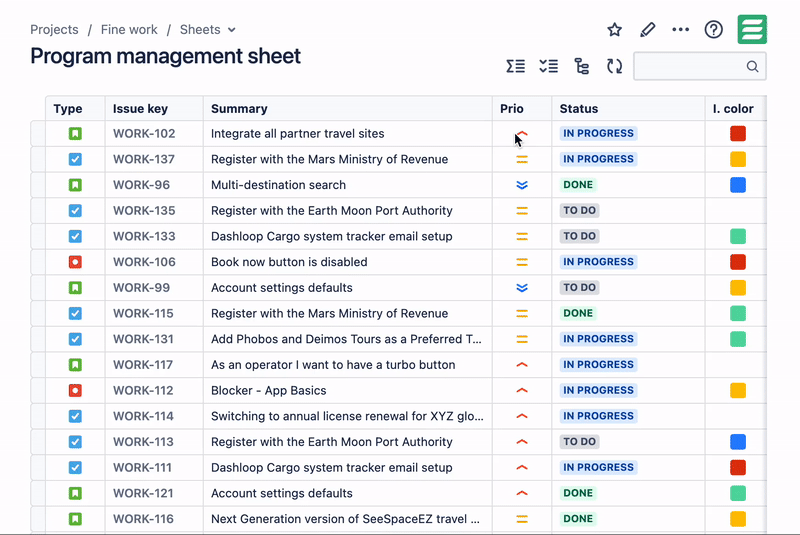 How to I get list view in a Business Project to ke...