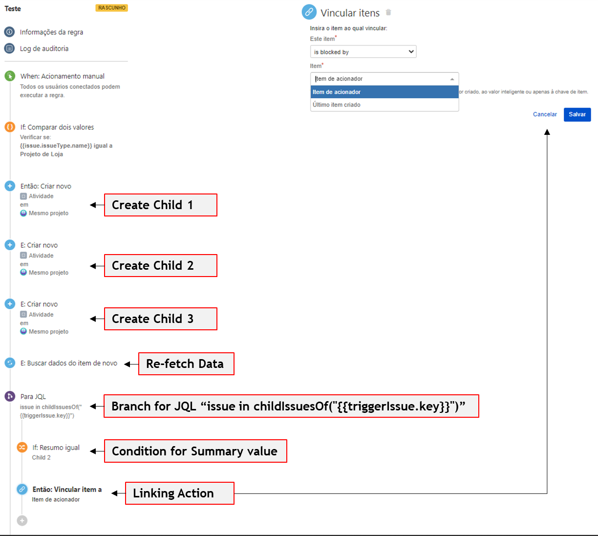 Listing all Child Issues of a Parent Linked Issue