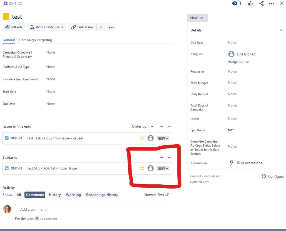 Fields not showing up in Automation Rule